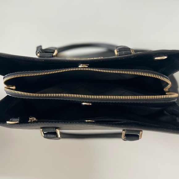 Michael Kors Black Saffiano Satchel with Gold Hardware - Picture 3 of 5